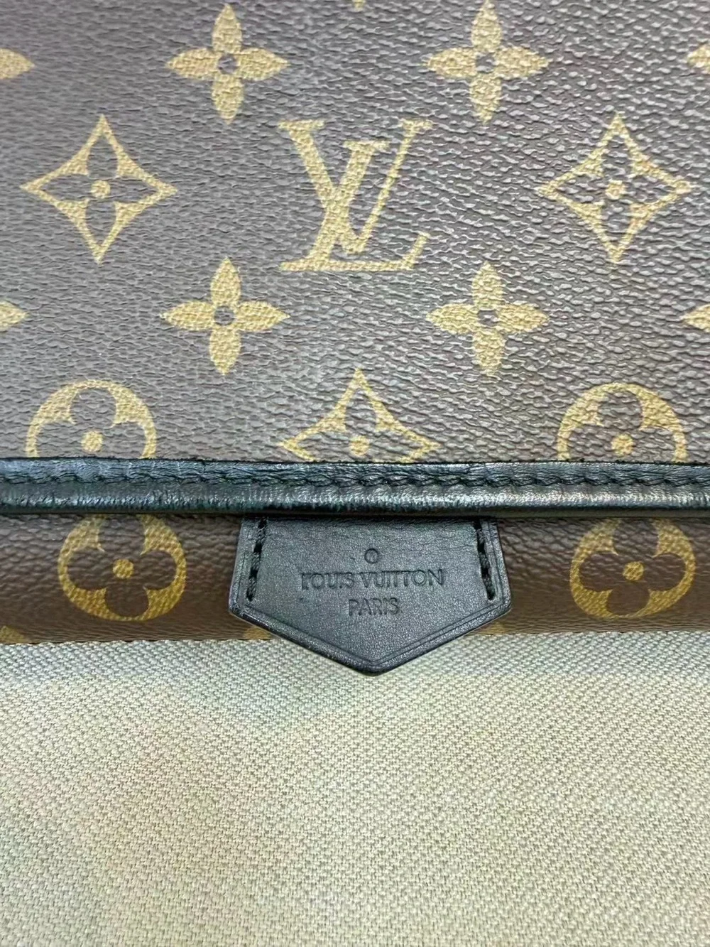 Louis Vuitton Monogram Canvas Messenger Bag in Brown and Gold